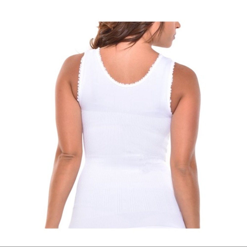 White Firm Compression Seamless Shaper Camisole - Picture 3 of 3